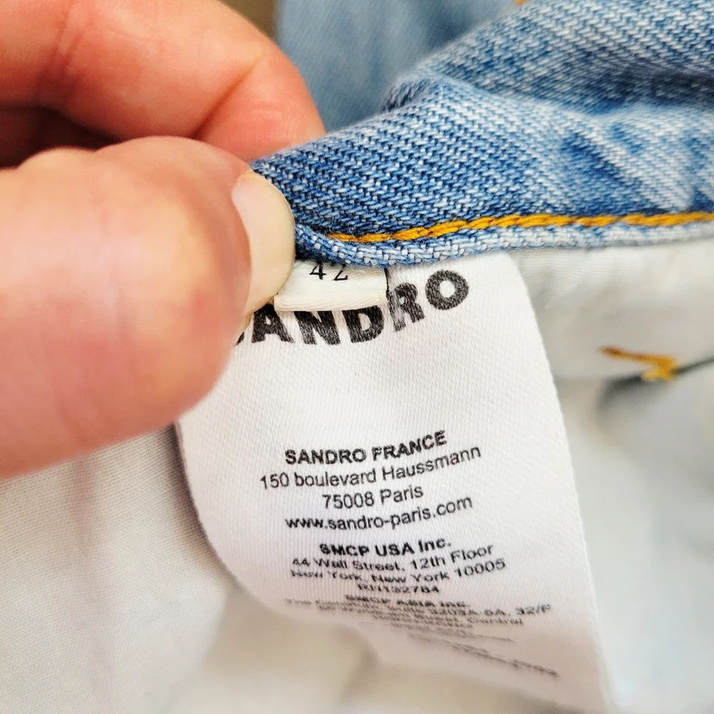 SANDRO High Rise Cookie Cargo Jeans - Picture 13 of 13